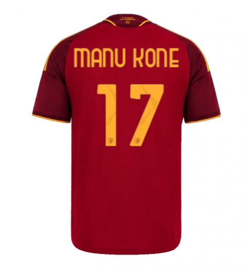 AS Roma Manu Kone #17 Heimtrikot 2026-27 Kurzarm AS Roma Manu Kone #17 Heimtrikot 2026-27 Kurzarm