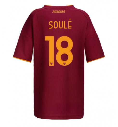 AS Roma Matias Soule #18 Heimtrikot Frauen 2025-26 Kurzarm AS Roma Matias Soule #18 Heimtrikot Frauen 2025-26 Kurzarm