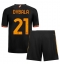 AS Roma Paulo Dybala #21 3rd trikot Kinder 2023-24 Kurzarm (+ kurze hosen)