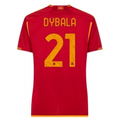 AS Roma Paulo Dybala #21 Heimtrikot Frauen 2023-24 Kurzarm
