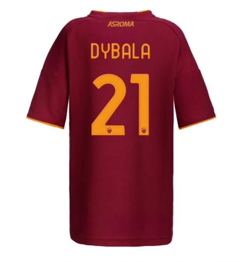 AS Roma Paulo Dybala #21 Heimtrikot Frauen 2025-26 Kurzarm AS Roma Paulo Dybala #21 Heimtrikot Frauen 2025-26 Kurzarm