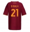 AS Roma Paulo Dybala #21 Heimtrikot Frauen 2025-26 Kurzarm AS Roma Paulo Dybala #21 Heimtrikot Frauen 2025-26 Kurzarm