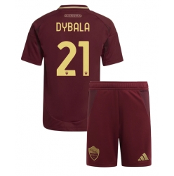 AS Roma Paulo Dybala #21 Heimtrikot Kinder 2024-25 Kurzarm (+ kurze hosen)