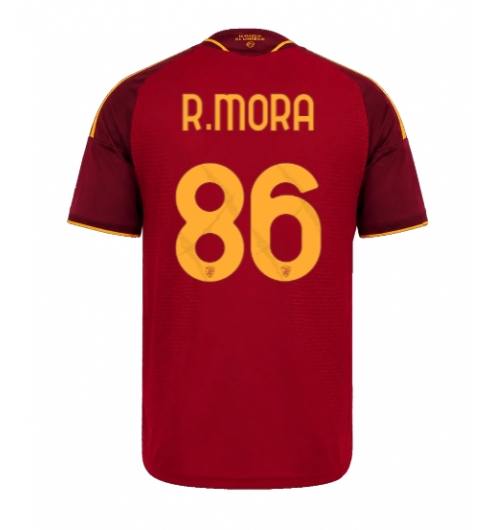 AS Roma Rodrigo Mora #86 Heimtrikot 2026-27 Kurzarm AS Roma Rodrigo Mora #86 Heimtrikot 2026-27 Kurzarm