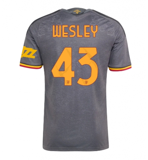 AS Roma Wesley Franca #43 3rd trikot 2026-27 Kurzarm AS Roma Wesley Franca #43 3rd trikot 2026-27 Kurzarm
