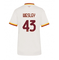 AS Roma Wesley Franca #43 Auswärtstrikot Frauen 2026-27 Kurzarm