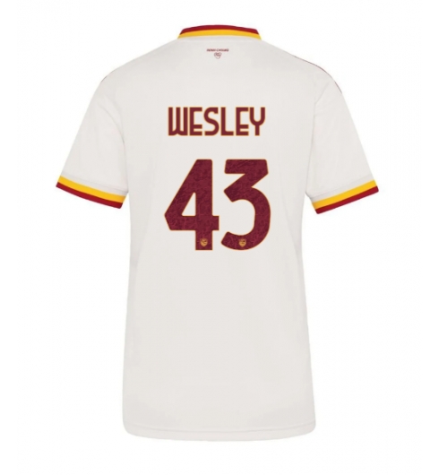 AS Roma Wesley Franca #43 Auswärtstrikot Frauen 2026-27 Kurzarm AS Roma Wesley Franca #43 Auswärtstrikot Frauen 2026-27 Kurzarm
