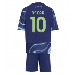 Ajax Oscar Gloukh #10 Auswärtstrikot Kinder 2025-26 Kurzarm (+ kurze hosen)