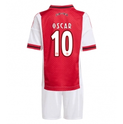 Ajax Oscar Gloukh #10 Heimtrikot Kinder 2025-26 Kurzarm (+ kurze hosen)