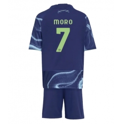 Ajax Raul Moro #7 Auswärtstrikot Kinder 2025-26 Kurzarm (+ kurze hosen)