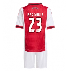 Ajax Steven Berghuis #23 Heimtrikot Kinder 2025-26 Kurzarm (+ kurze hosen)
