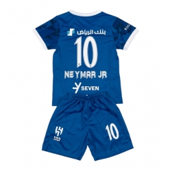 Al-Hilal Neymar Jr #10 Heimtrikot Kinder 2024-25 Kurzarm (+ kurze hosen)