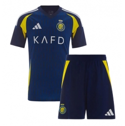 Al-Nassr Auswärtstrikot Kinder 2024-25 Kurzarm (+ kurze hosen)