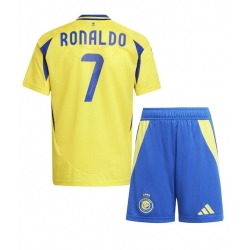Al-Nassr Cristiano Ronaldo #7 Heimtrikot Kinder 2024-25 Kurzarm (+ kurze hosen)