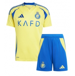Al-Nassr Heimtrikot Kinder 2024-25 Kurzarm (+ kurze hosen)