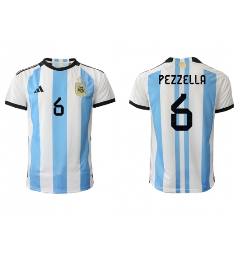 Argentinien German Pezzella #6 Heimtrikot WM 2022 Kurzarm