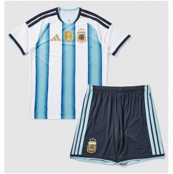 Argentinien Heimtrikot Kinder WM 2026 Kurzarm (+ kurze hosen)