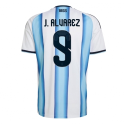 Argentinien Julian Alvarez #9 Heimtrikot WM 2026 Kurzarm