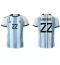 Argentinien Lautaro Martinez #22 Heimtrikot WM 2022 Kurzarm