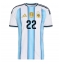 Argentinien Lautaro Martinez #22 Heimtrikot WM 2026 Kurzarm Argentinien Lautaro Martinez #22 Heimtrikot WM 2026 Kurzarm