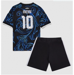 Argentinien Lionel Messi #10 Auswärtstrikot Kinder WM 2026 Kurzarm (+ kurze hosen)