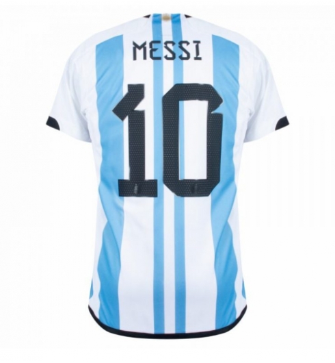 Argentinien Lionel Messi #10 Heimtrikot WM 2022 Kurzarm