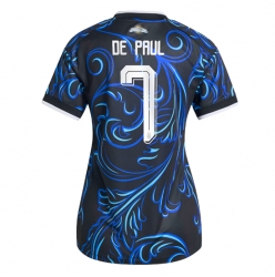 Argentinien Rodrigo De Paul #7 Auswärtstrikot Frauen WM 2026 Kurzarm