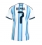 Argentinien Rodrigo De Paul #7 Heimtrikot Frauen WM 2026 Kurzarm