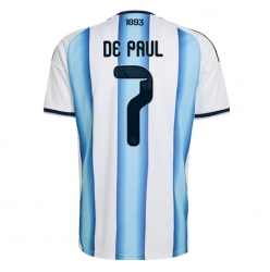 Argentinien Rodrigo De Paul #7 Heimtrikot WM 2026 Kurzarm