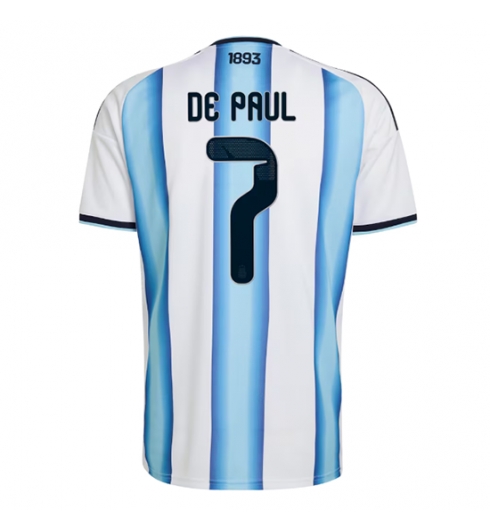 Argentinien Rodrigo De Paul #7 Heimtrikot WM 2026 Kurzarm Argentinien Rodrigo De Paul #7 Heimtrikot WM 2026 Kurzarm