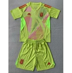 Argentinien Torwart Auswärtstrikot Kinder Copa America 2024 Kurzarm (+ kurze hosen)
