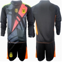 Argentinien Torwart Heimtrikot Kinder Copa America 2024 Langarm (+ kurze hosen)