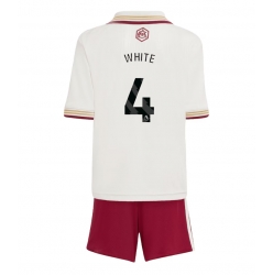 Arsenal Ben White #4 3rd trikot Kinder 2025-26 Kurzarm (+ kurze hosen)