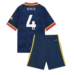 Arsenal Ben White #4 Auswärtstrikot Kinder 2026-27 Kurzarm (+ kurze hosen)