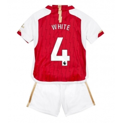 Arsenal Benjamin White #4 Heimtrikot Kinder 2023-24 Kurzarm (+ kurze hosen)