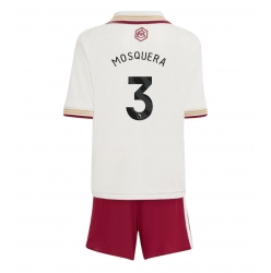 Arsenal Cristhian Mosquera #3 3rd trikot Kinder 2025-26 Kurzarm (+ kurze hosen)