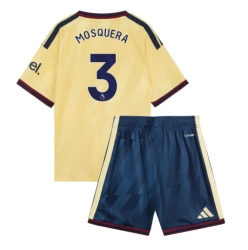 Arsenal Cristhian Mosquera #3 3rd trikot Kinder 2026-27 Kurzarm (+ kurze hosen)
