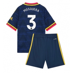 Arsenal Cristhian Mosquera #3 Auswärtstrikot Kinder 2026-27 Kurzarm (+ kurze hosen)