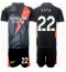 Arsenal David Raya #22 Torwart 3rd trikot Kinder 2024-25 Kurzarm (+ kurze hosen)