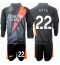 Arsenal David Raya #22 Torwart 3rd trikot Kinder 2024-25 Langarm (+ kurze hosen)