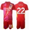 Arsenal David Raya #22 Torwart Auswärtstrikot Kinder 2024-25 Kurzarm (+ kurze hosen)