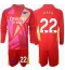 Arsenal David Raya #22 Torwart Auswärtstrikot Kinder 2024-25 Langarm (+ kurze hosen)