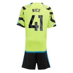 Arsenal Declan Rice #41 Auswärtstrikot Kinder 2023-24 Kurzarm (+ kurze hosen)