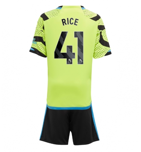 Arsenal Declan Rice #41 Auswärtstrikot Kinder 2023-24 Kurzarm (+ kurze hosen)