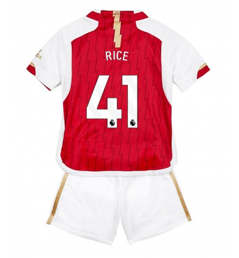 Arsenal Declan Rice #41 Heimtrikot Kinder 2023-24 Kurzarm (+ kurze hosen)