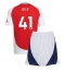 Arsenal Declan Rice #41 Heimtrikot Kinder 2024-25 Kurzarm (+ kurze hosen)