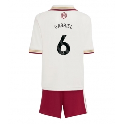 Arsenal Gabriel Magalhaes #6 3rd trikot Kinder 2025-26 Kurzarm (+ kurze hosen)