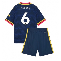 Arsenal Gabriel Magalhaes #6 Auswärtstrikot Kinder 2026-27 Kurzarm (+ kurze hosen)