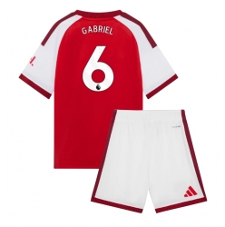 Arsenal Gabriel Magalhaes #6 Heimtrikot Kinder 2026-27 Kurzarm (+ kurze hosen)