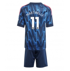Arsenal Gabriel Martinelli #11 Auswärtstrikot Kinder 2025-26 Kurzarm (+ kurze hosen)
